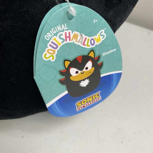Shadow the Hedgehog 8” Squishmallows New with Tags Plush Sonic Kellytoy Stuffed - Picture 2 of 6